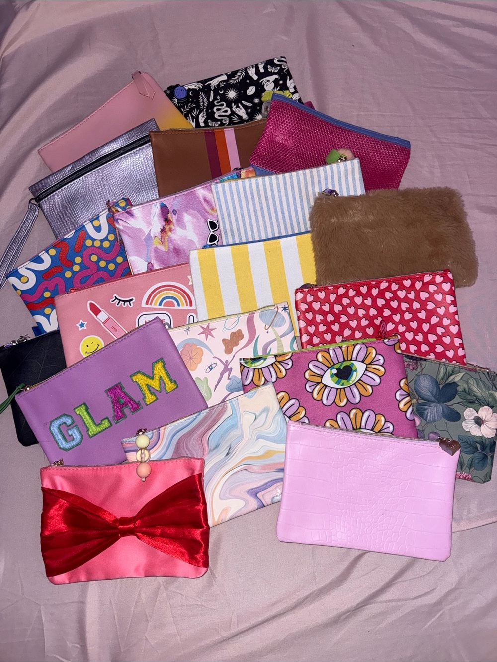 IPSY Bags, Floral Patterns, Holiday Patterns, & Plain Colors